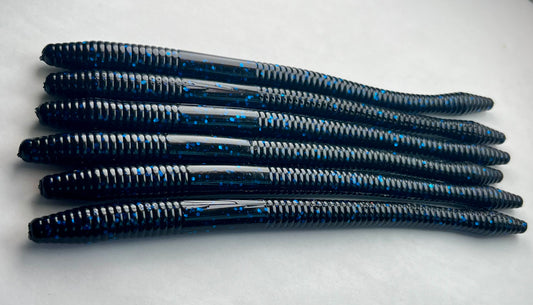 6.25 inch soft plastic finesses worm