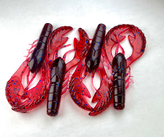 3.4 inch soft plastic craw