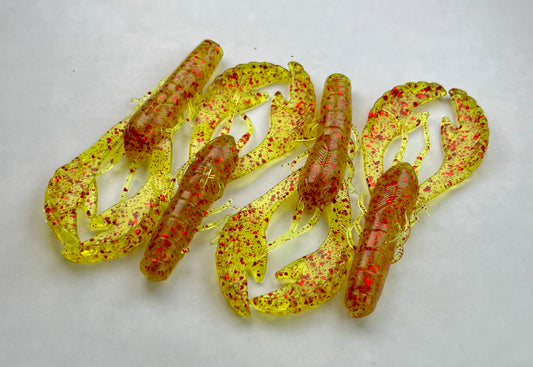 3.4 inch soft plastic craw